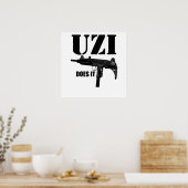 UZI macht es Poster (Küche)