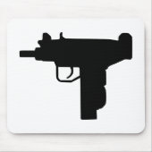 Uzi - Waffe Mousepad (Vorne)