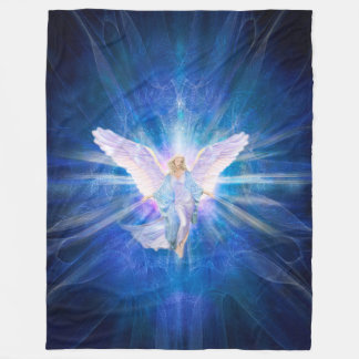 V009-Angel 5 Blau Fleecedecke