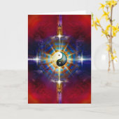 V051 BaGua Drachen Karte (Gelbe Blume)