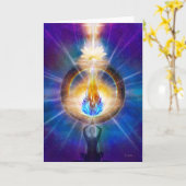 V061 Azul Flammen-Portal 2016 Karte (Gelbe Blume)