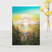 V097 Mt Shasta Stadt des Lichts Karte (Gelbe Blume)