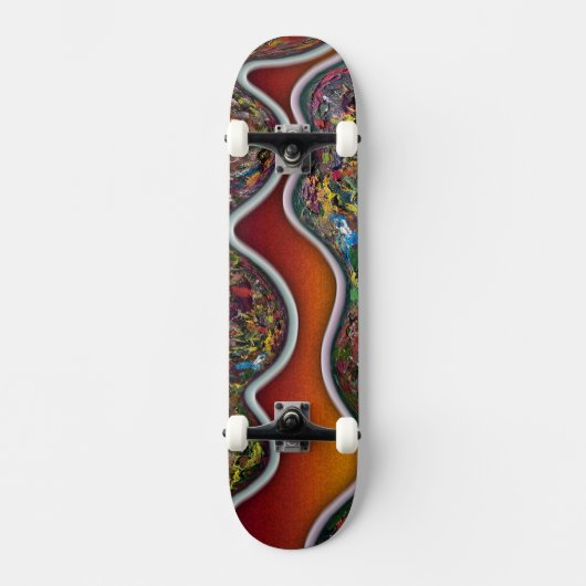 V19 Abstrakt Skateboard (Vorderseite)