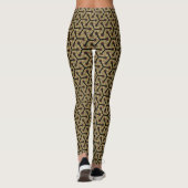 V1 Leggings mit schwarzer Geometrie, die ein psych (Rückseite)