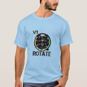 V1 Rotate - Pilot-Vortrag für Flugzeugliebhaber T-Shirt (Vorderseite)