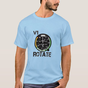 V1 Rotate - Pilot-Vortrag für Flugzeugliebhaber T-Shirt