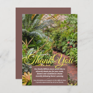 V1 Tropische Pflanze Danke Karte