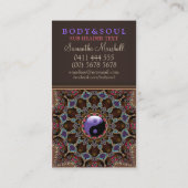 V2: Alternative Eastern YinYang New Age Visitenkarte (Rückseite)