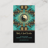 V2 Aquamarin Gold Eastern Sparkle Yang Visitenkarte (Rückseite)