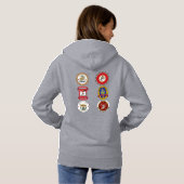 V2 MCU ALL SCHOOLS Hoodie - Damen (Schwarz voll)