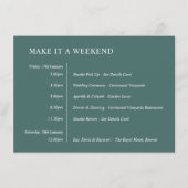 V6 Wasserfarben Blätter ChloeNick #466D69 Veransta Begleitkarte (Vorderseite)