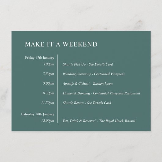 V6 Wasserfarben Blätter ChloeNick #466D69 Veransta Begleitkarte (Vorderseite)