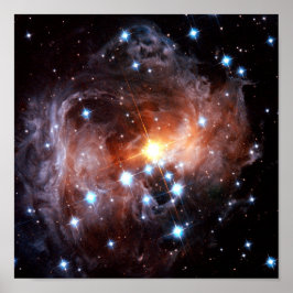 V838 Monocerotis Red Supergiant Star Hubble Foto Poster