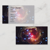 V838 Monocerotis Stern (Hubble Teleskop) Visitenkarte (Vorne/Hinten)