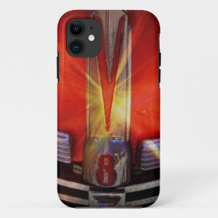 V8-Chrom-Emblem auf Hotrod Case-Mate iPhone Hülle