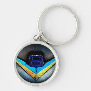 V8-Emblem-Kunst Schlüsselanhänger
