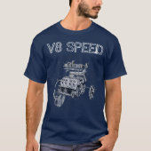 V8-GESCHWINDIGKEIT T-Shirt (Vorderseite)