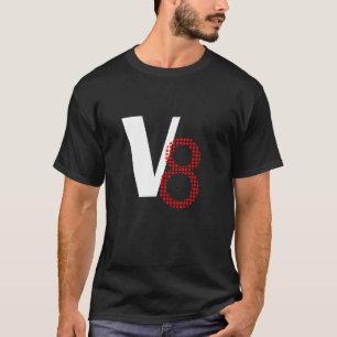 V8 Motor mit acht Flaschen T-Shirt