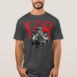 V8 Motor Muskel Big Block T-Shirt