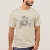 V8-Motor T-Shirt (Vorderseite)