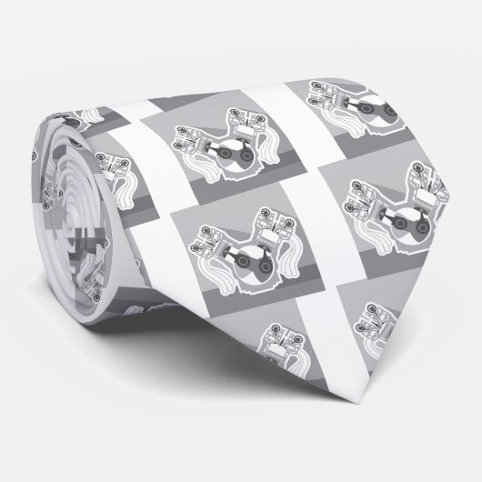 V8-Motorquerschnitvektor Krawatte (Gerollt)