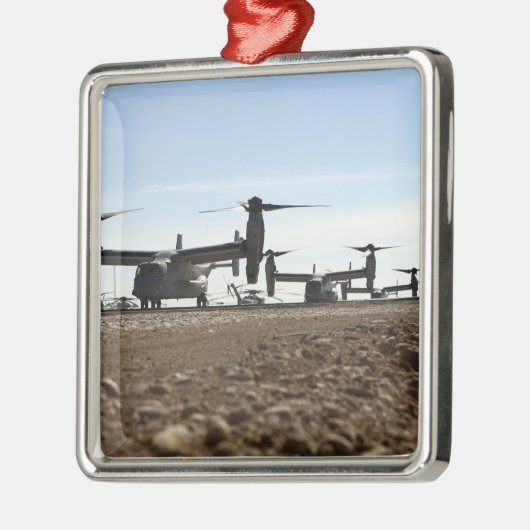 V-22 Kippflugzeug Silbernes Ornament (Links)