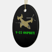 V-22 Osprey Flugzeug Art Design Keramik Ornament (Links)