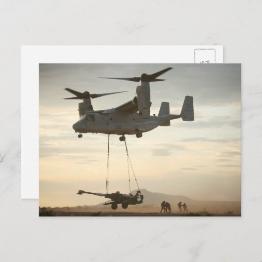 V-22 Osprey Postkarte (Vorne/Hinten)