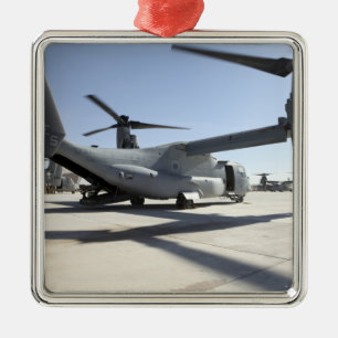 V-22 Osprey Tiltrotor Flugzeug 2 Silbernes Ornament