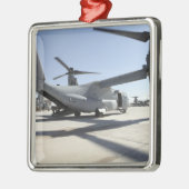 V-22 Osprey Tiltrotor Flugzeug 2 Silbernes Ornament (Links)