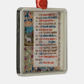 V.25-3 Fol.12v der Monat Dezember Silbernes Ornament (Rechts)