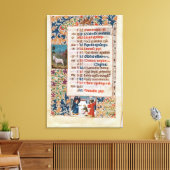 V.25-3 Fol.12v Monat Dezember Leinwanddruck (Insitu (Wohnzimmer))