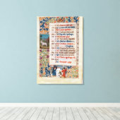 V.25-3 Fol.12v Monat Dezember Leinwanddruck (Insitu (Holzboden))