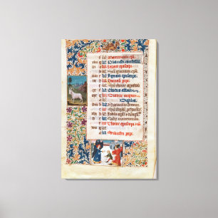 V.25-3 Fol.12v Monat Dezember Leinwanddruck