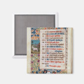 V.25-3 Fol.12v Monat Dezember Magnet (Vorderseite/Rückseite)