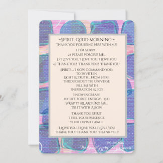 V.3 GUTES MORNING SPIRIT & MIND DROP ZU HERZ+Freud Dankeskarte