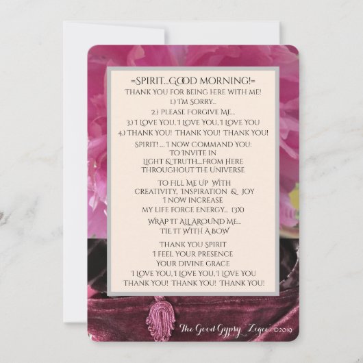 V.9 GUTE SPIRITGREETING-INSPIRATION & JOY DANKESKARTE (Vorderseite)