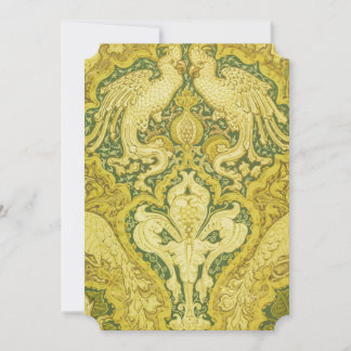 V&A Gold Cockatoo Grußkarte Feiertagskarte