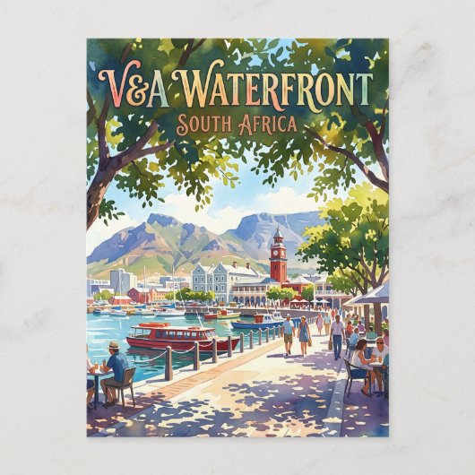 V&A Waterfront Südafrika Postkarte (Vorderseite)