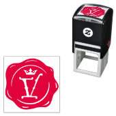 V - Anfangsbuchstabe des Siegels der antiken Wax G Permastempel (Beispiel)