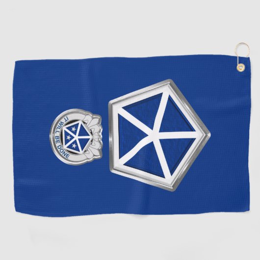 V Angepasster Patch für gepanzerte Korps Golfhandtuch (Horizontal)