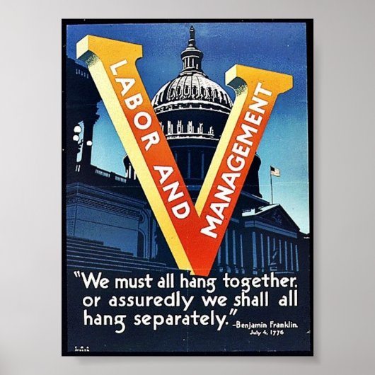 V Arbeit und Management Poster (Vorne)