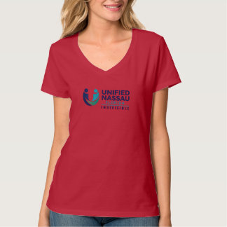 V-Ausschnitt mit Unified Nassau Florida-Logo T-Shirt