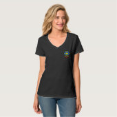 V-Ausschnitt T-Shirt (Vorderseite Vollansicht)