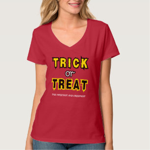 V-Ausschnitt T-Shirt: HALLOWEEN Treat #6 T-Shirt