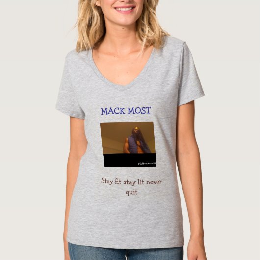 V-Ausschnitt T-Shirt (Hellstahl) (Vorderseite)