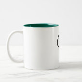 V Buchstabe-Tasse Zweifarbige Tasse (Links)