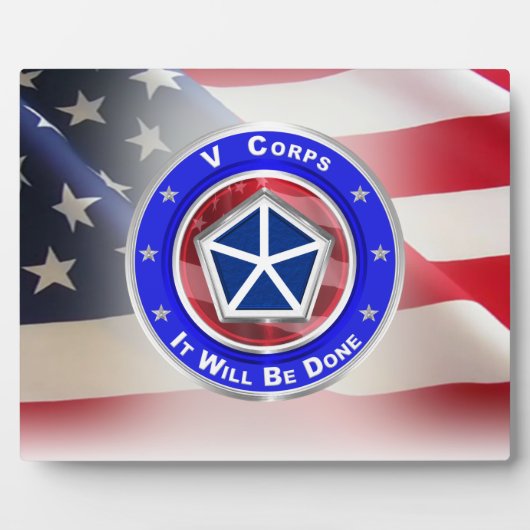 V Corps "ES WIRD GETAN" Fotoplatte (Vorderseite)