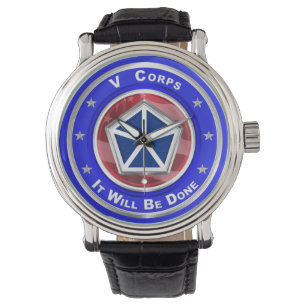 V Corps "It will done" Armbanduhr