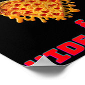 V Day is for Pizza and Video Game Lovers Boys Men Poster (Ecke)